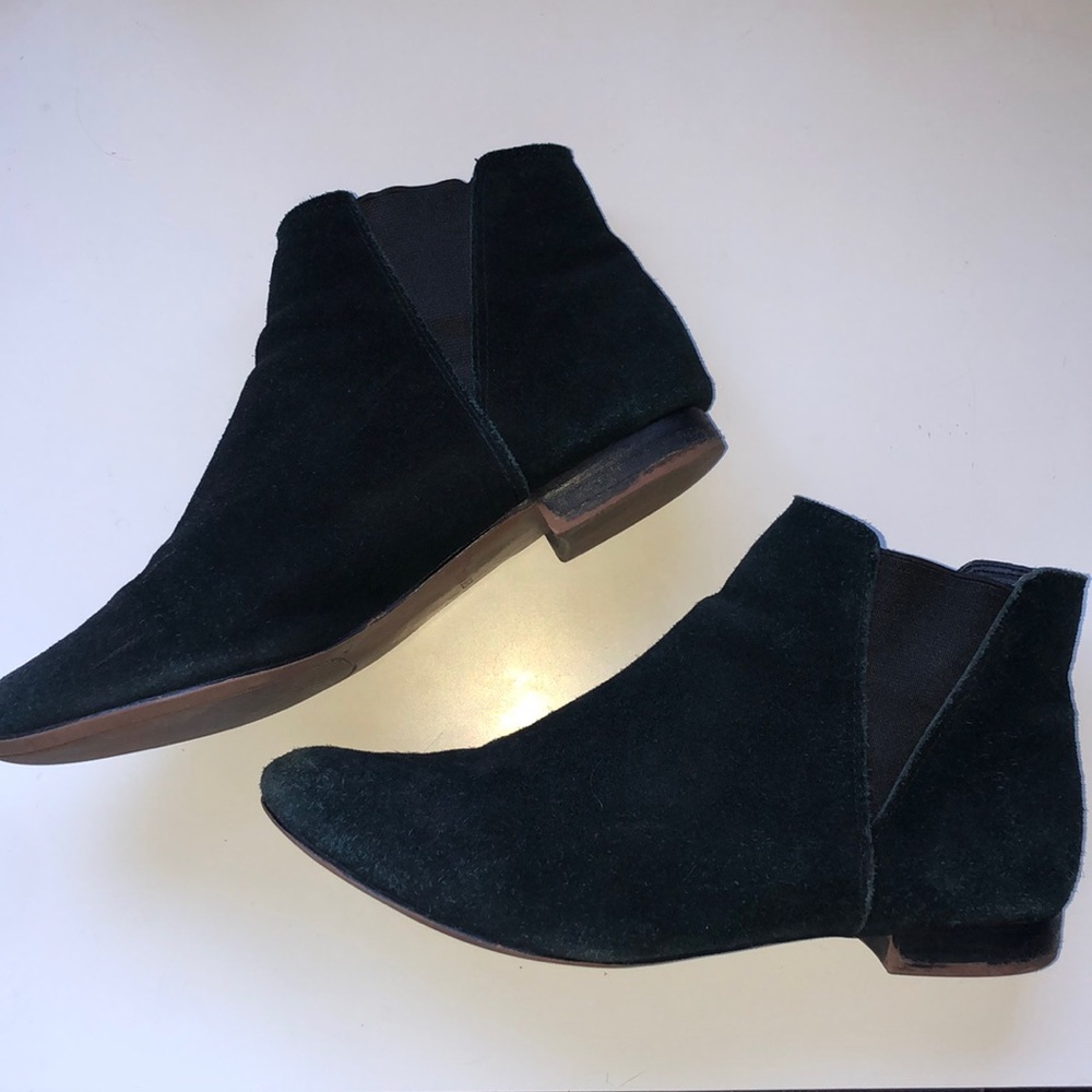 Black Suede Steve Madden Ankle Booties - Size 8